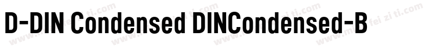 D-DIN Condensed DINCondensed-Bold字体转换